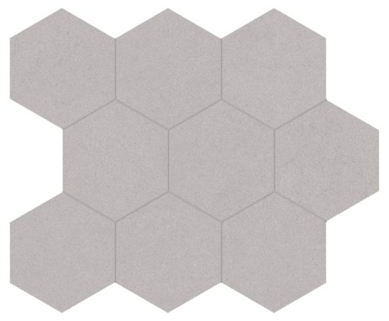 Serena 4" Hex Shale | Tile Center