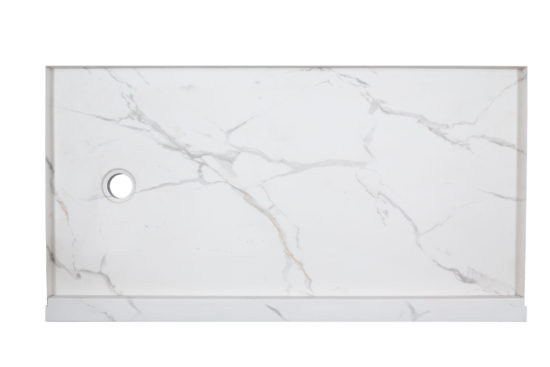 Shower Pan 36x60 Bianco Marble | Tile Center
