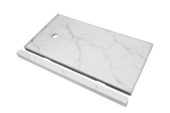 Shower Pan 36x60 Bianco Marble | Tile Center