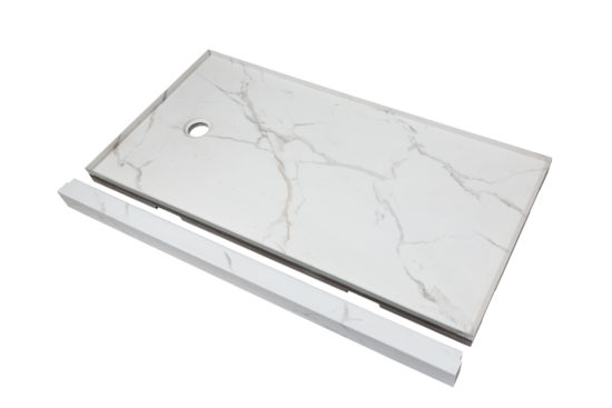 Shower Pan 36×60 Bianco Marble