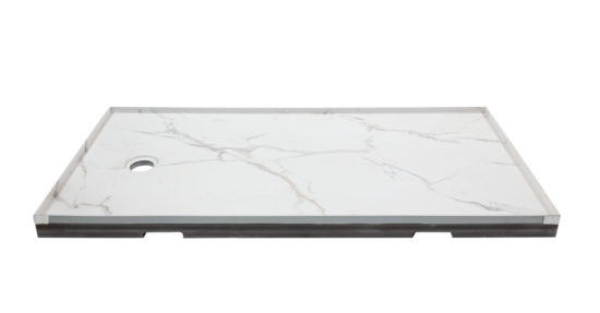 Shower Pan 36x60 Bianco Marble | Tile Center