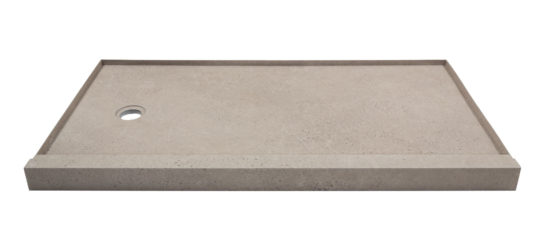 Shower Pan 36x60 Concrete Sand | Tile Center