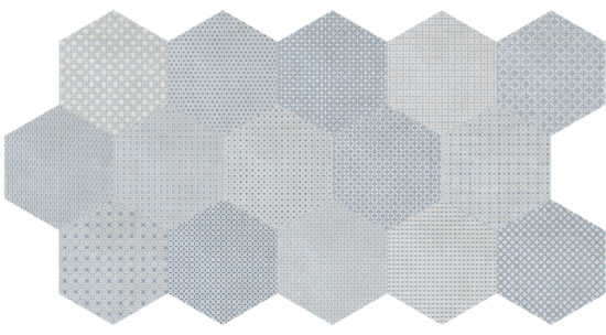 Tapestri 8.5 Denim Blend Hexagon | Tile Center
