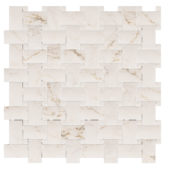 Treasure II Perfect Calacatta 1x2 Basketweave | Tile Center
