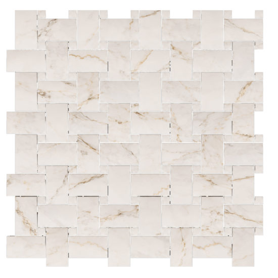 Treasure II Perfect Calacatta 1x2 Basketweave | Tile Center