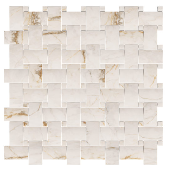 Treasure II Perfect Calacatta 1x2 Basketweave | Tile Center