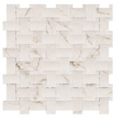 Treasure II Perfect Calacatta 1x2 Basketweave | Tile Center