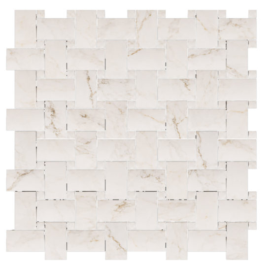 Treasure II Perfect Calacatta 1x2 Basketweave | Tile Center